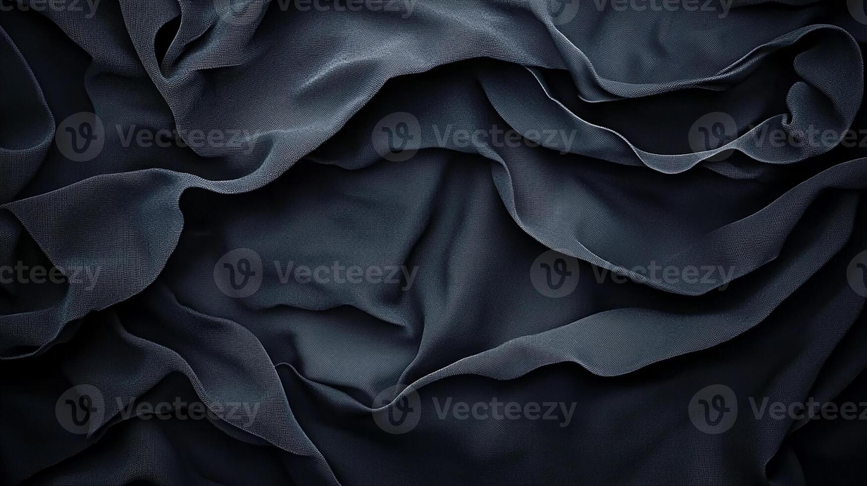 Dark Fabric Folds Close Up photo