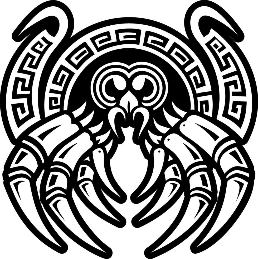 A filled style icon of claw symbol vector