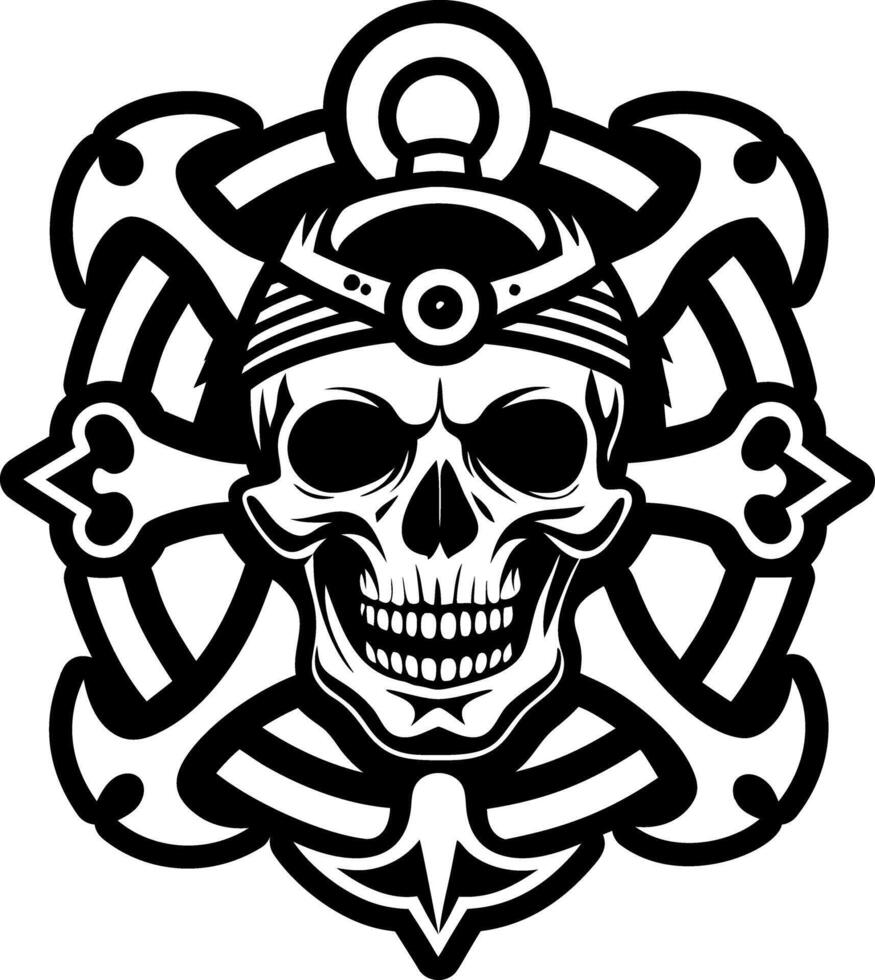 A filled style icon of skullcap symbol vector