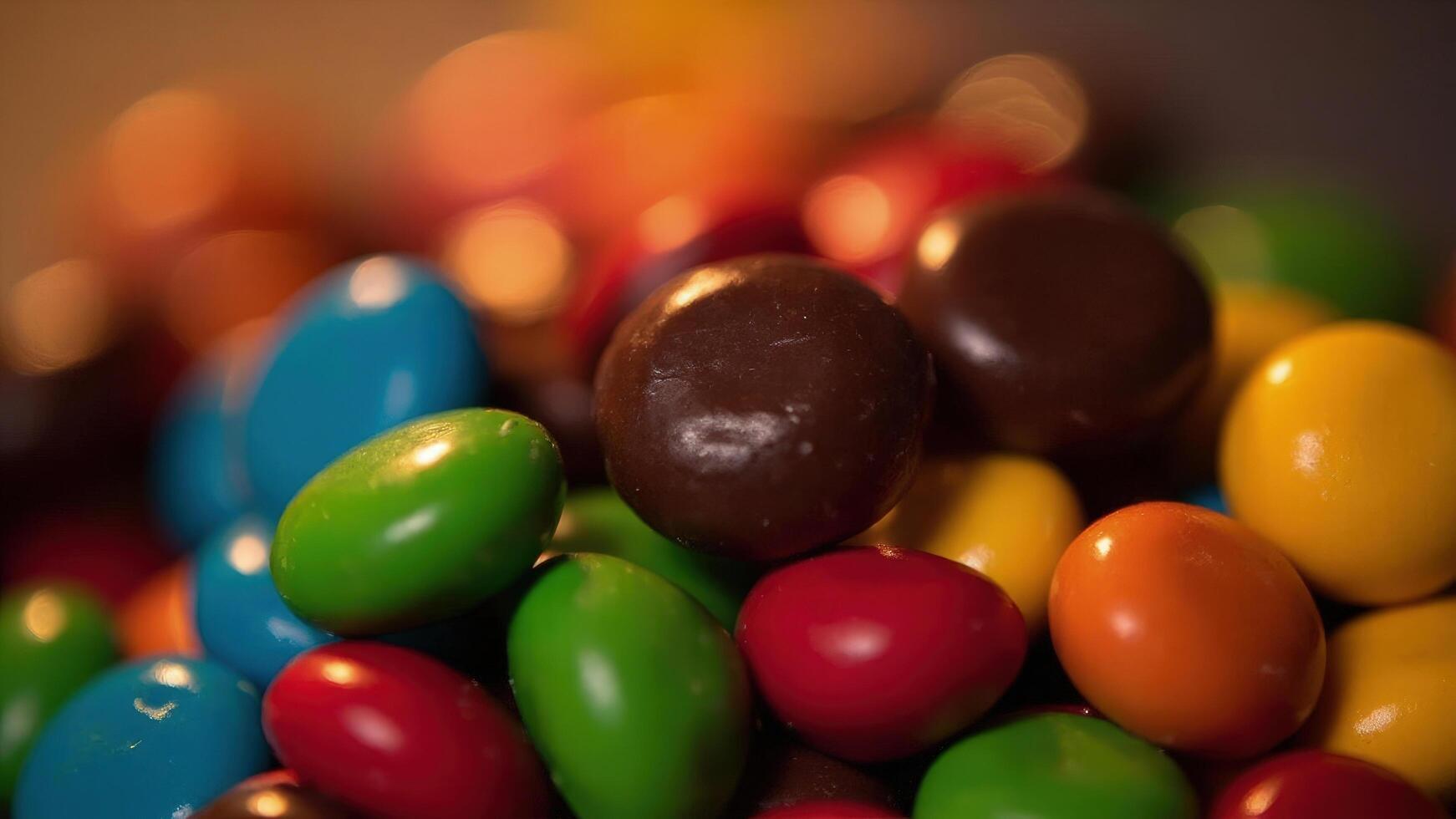A close up of a pile of colorful candy photo