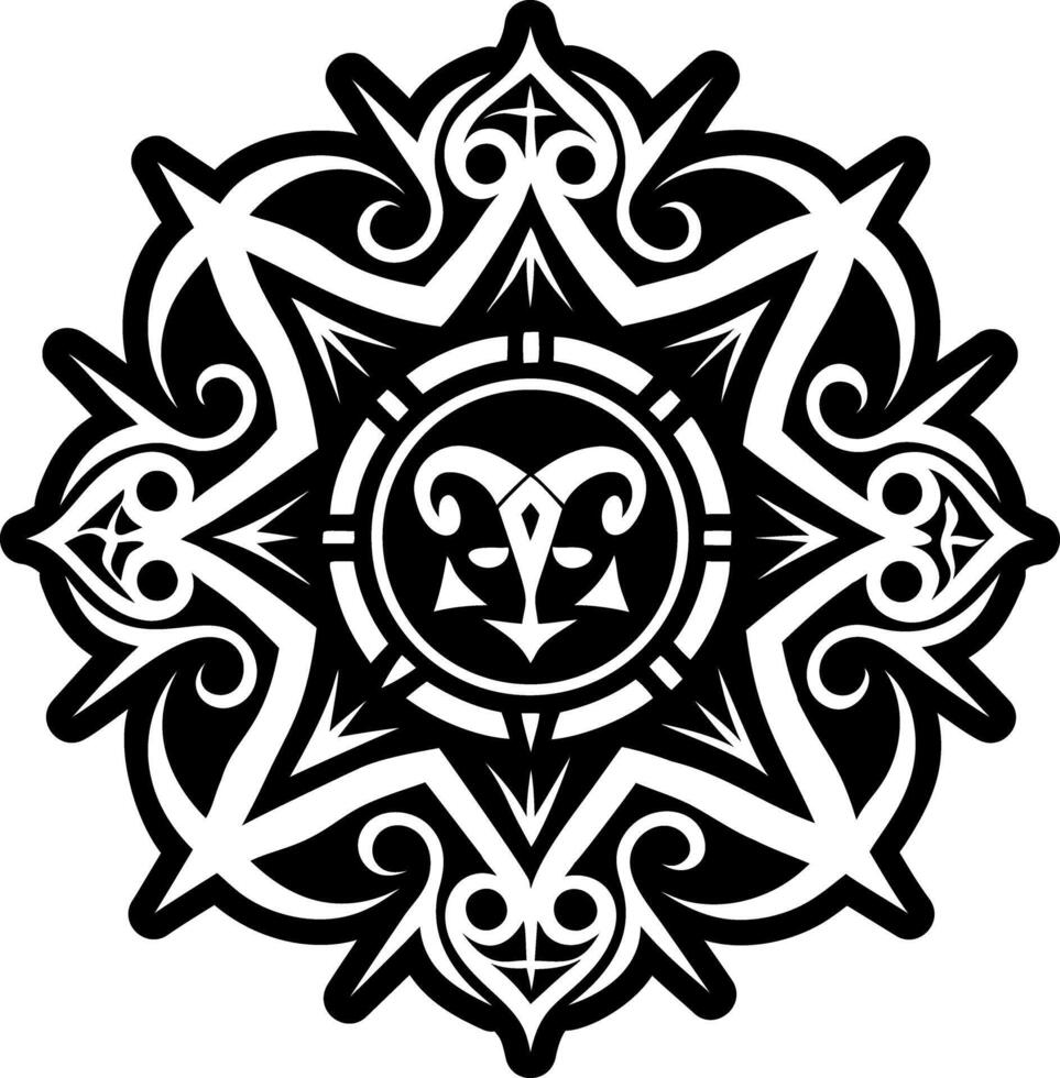 A solid style icon showing symmetric pattern vector
