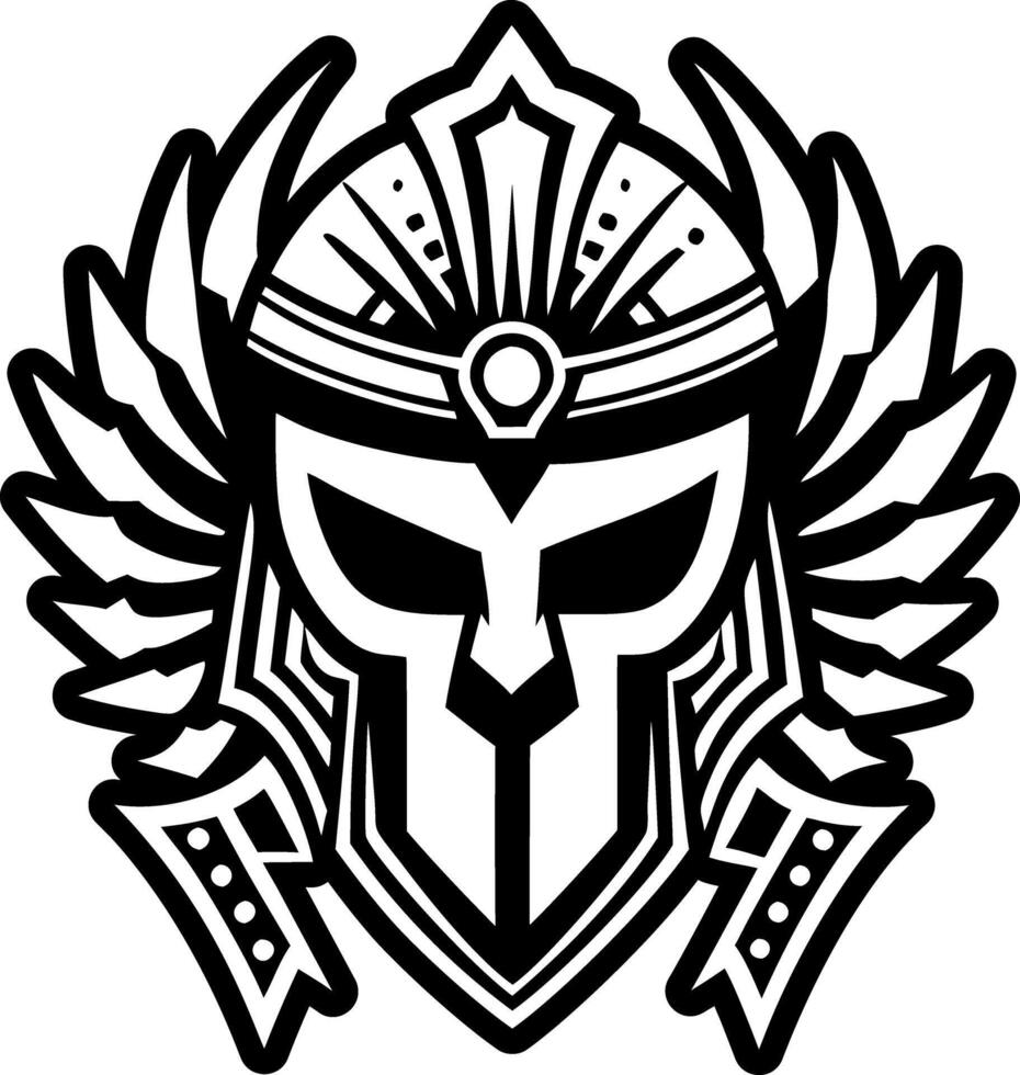 A solid style icon illustrating helmet tattoo vector