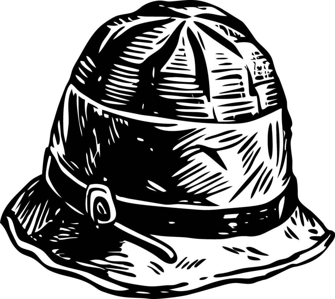 Mountaineering hat illustration in vintage style vector