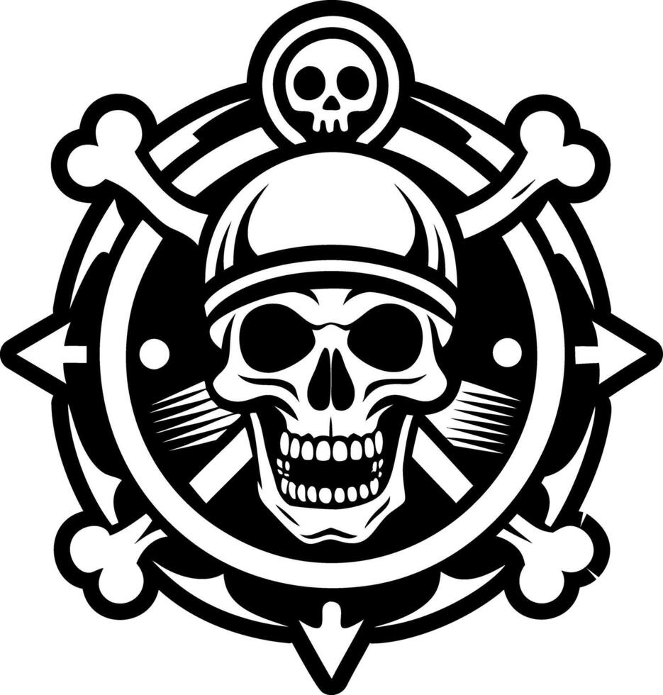 A solid style icon of dead symbol vector