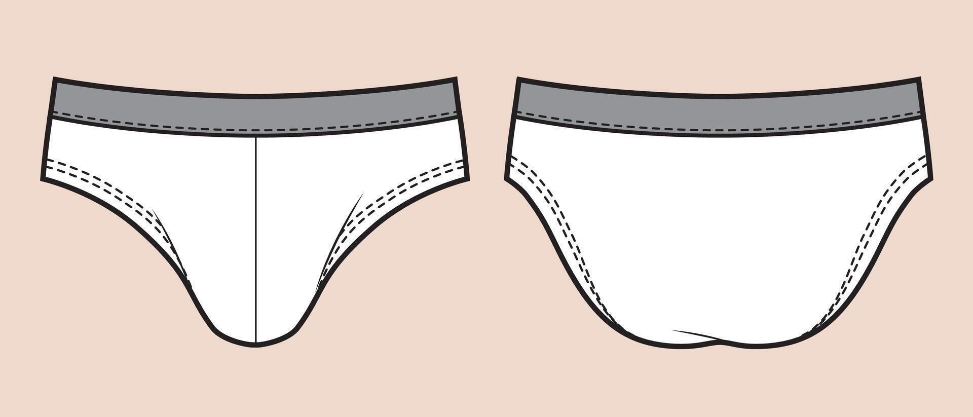 Swimming trunks, isolated on white vector