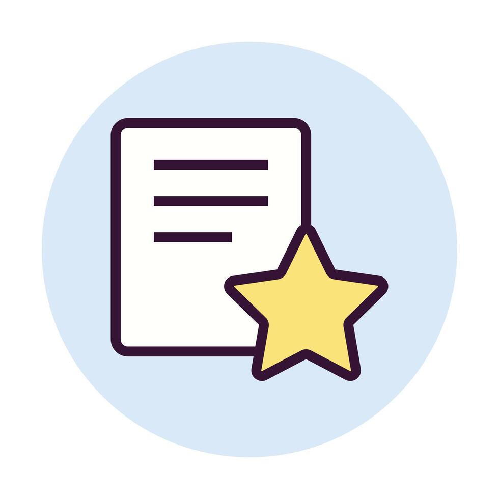 Flat icon showing favorite star with plus sign vector
