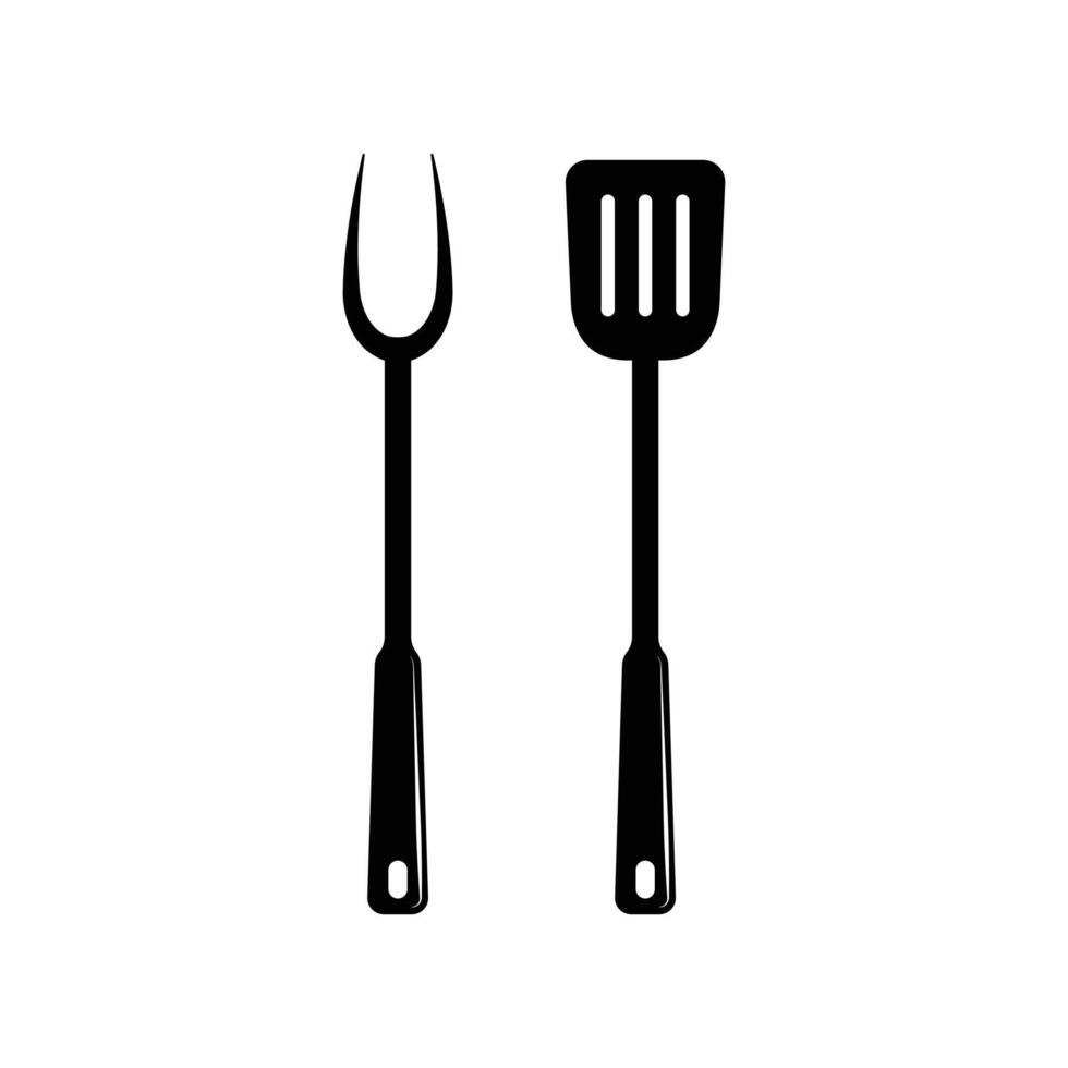 Grill cooking utensils for barbecue kitchen design vector