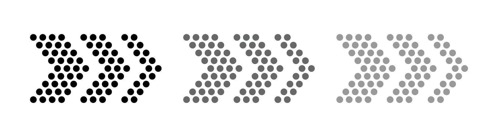 Arrows in black and grey pointing directions vector