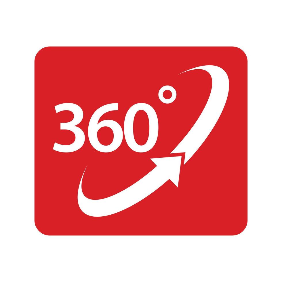 360 Degree View White Icon vector