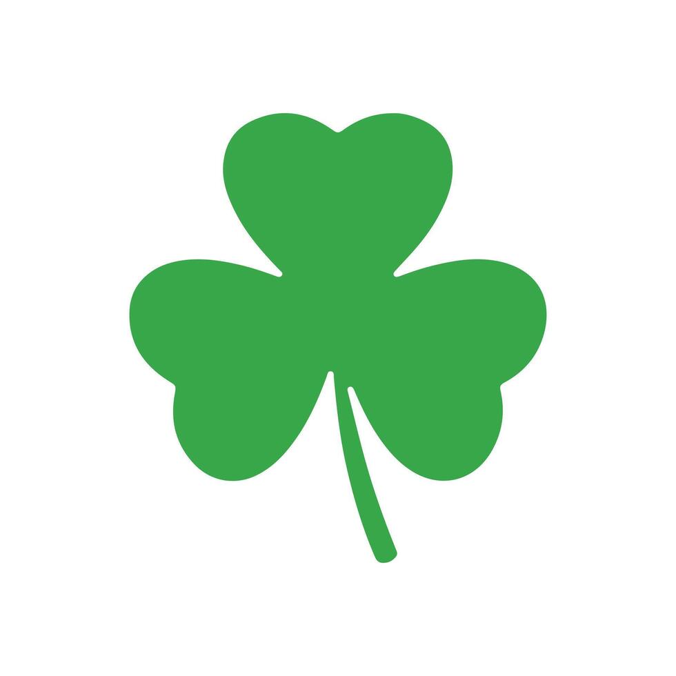 Flat Shamrock Icon vector