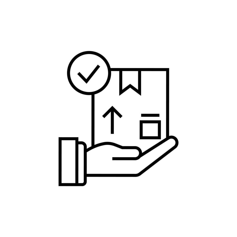 Delivery Options Icon Outlines vector
