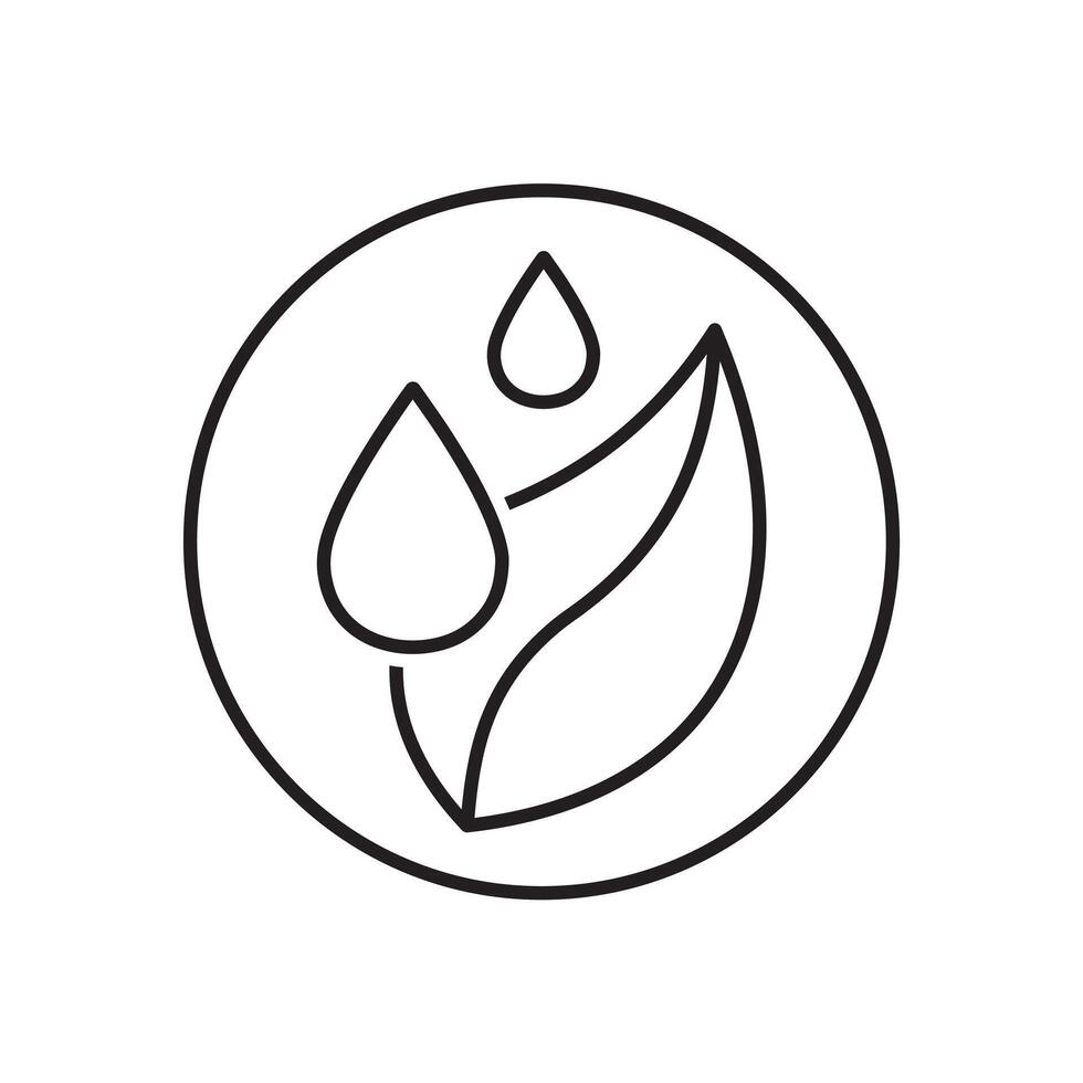 Essential Oil Outline Icon Set vector