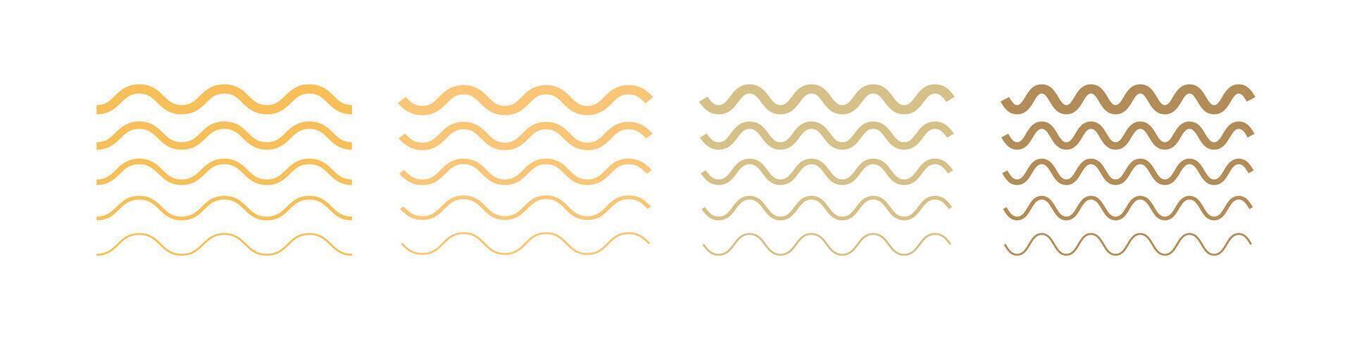 Set of noodle types for food, cuisine, and restaurant designs vector