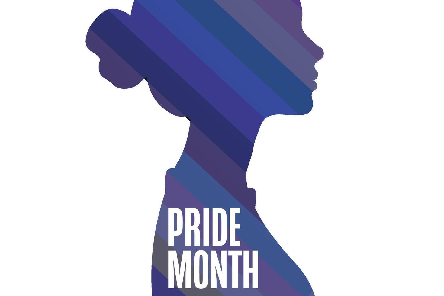 Pride Month. June. Holiday concept. Template for background, banner, card, poster with text. EPS10 illustration. vector
