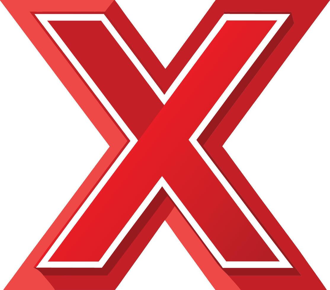 The x logo vector