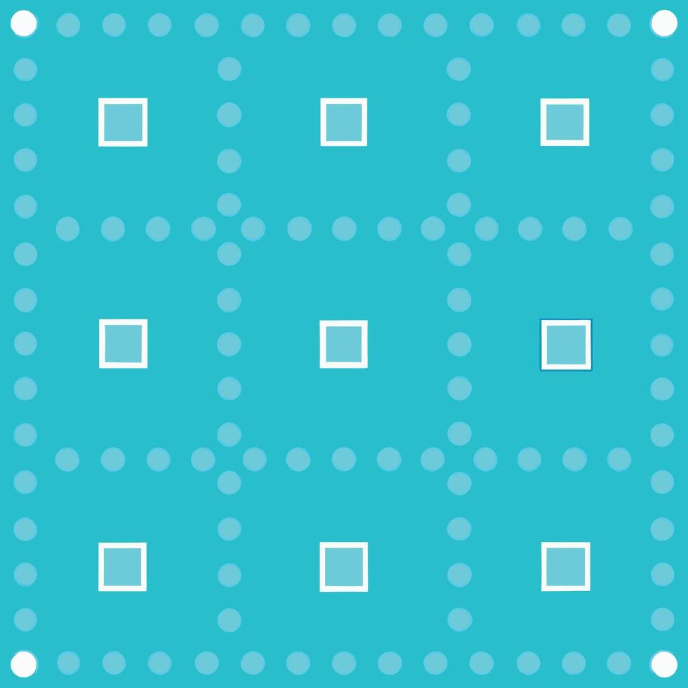 A blue square pattern with white squares vector