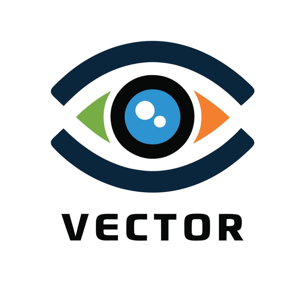 logo design for eye vector