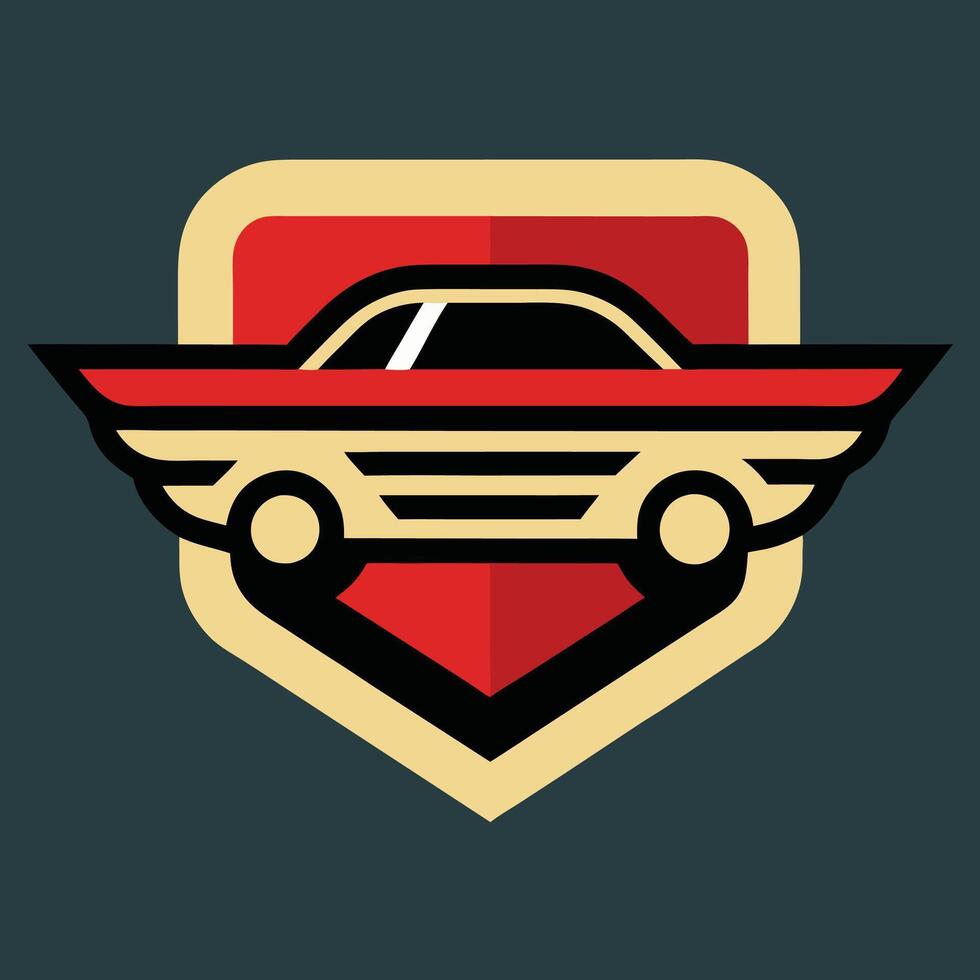 Retro car icon vector