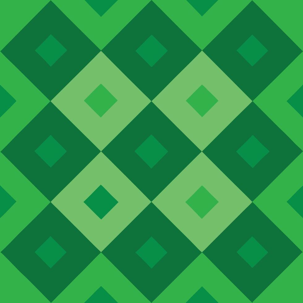 A green and green pattern with squares vector