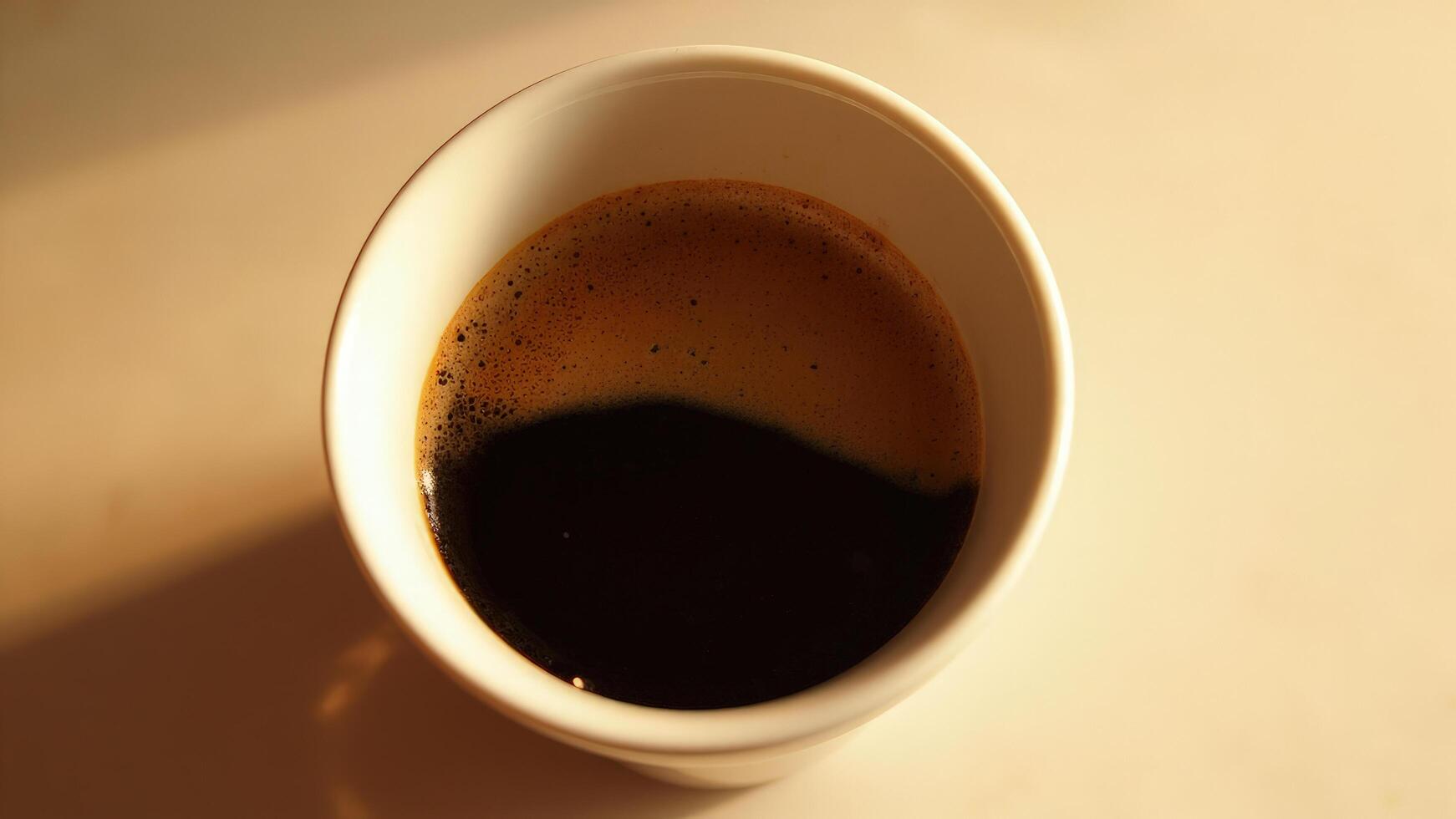 A cup of coffee on a table photo