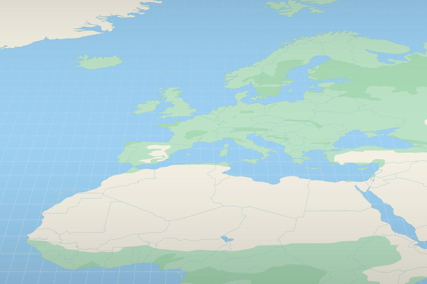 Monaco highlighted on a detailed map, geographic location of Monaco. vector