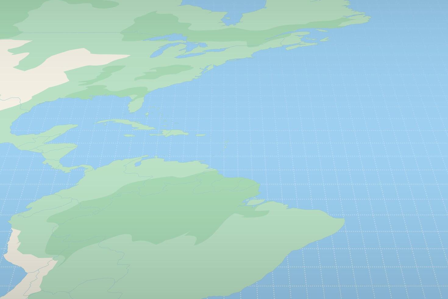 Saint Kitts and Nevis highlighted on a detailed map, geographic location of Saint Kitts and Nevis. vector
