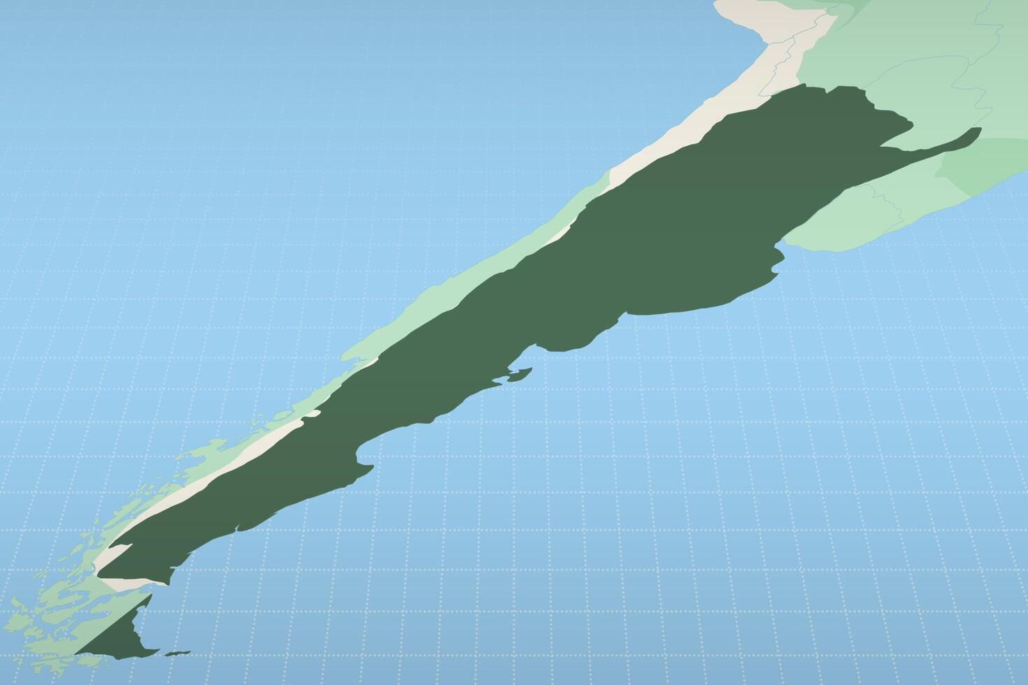 Argentina highlighted on a detailed map, geographic location of Argentina. vector