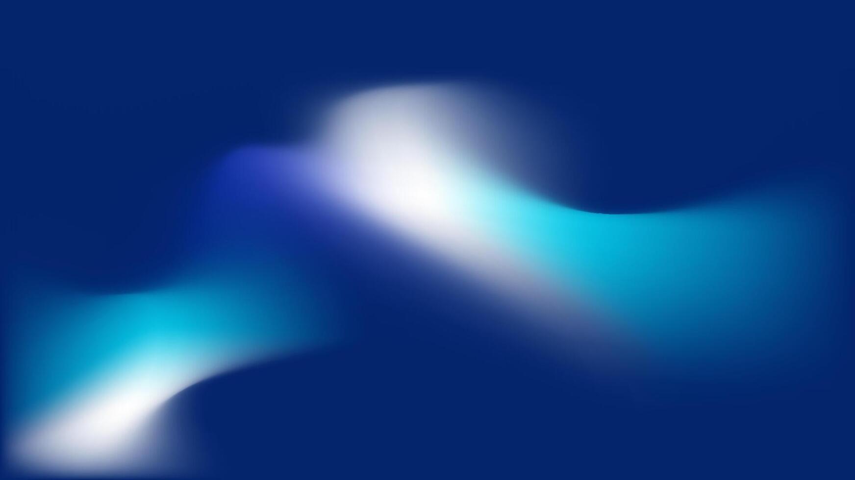 Abstract Blue and Aqua Light Waves in a Dreamy Background vector