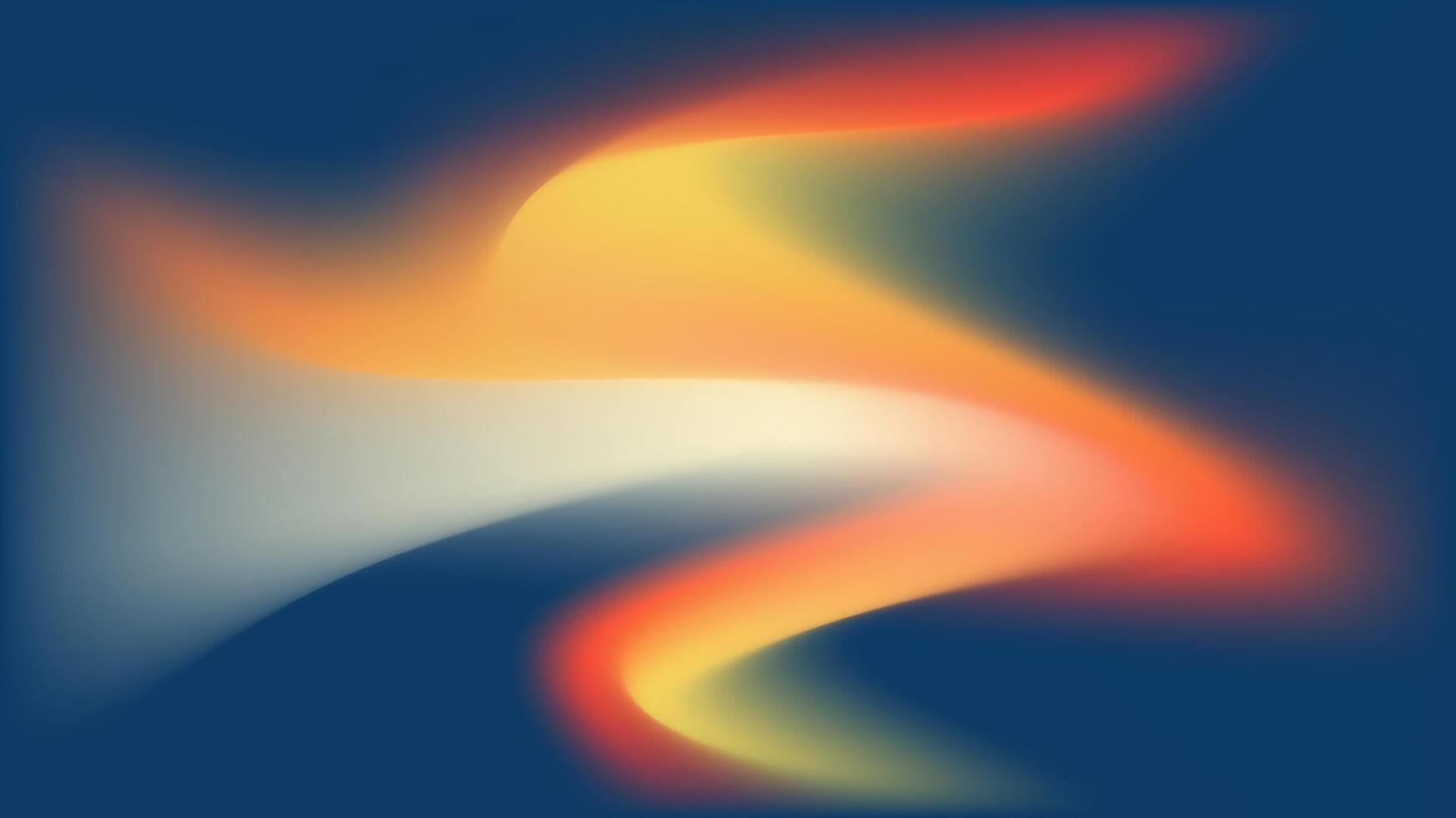 Vibrant Abstract Swirl of Colors on Deep Blue Background vector
