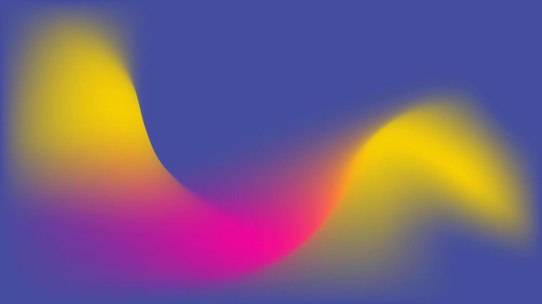 Vibrant Abstract Waves in Yellow, Pink, and Blue Tones vector