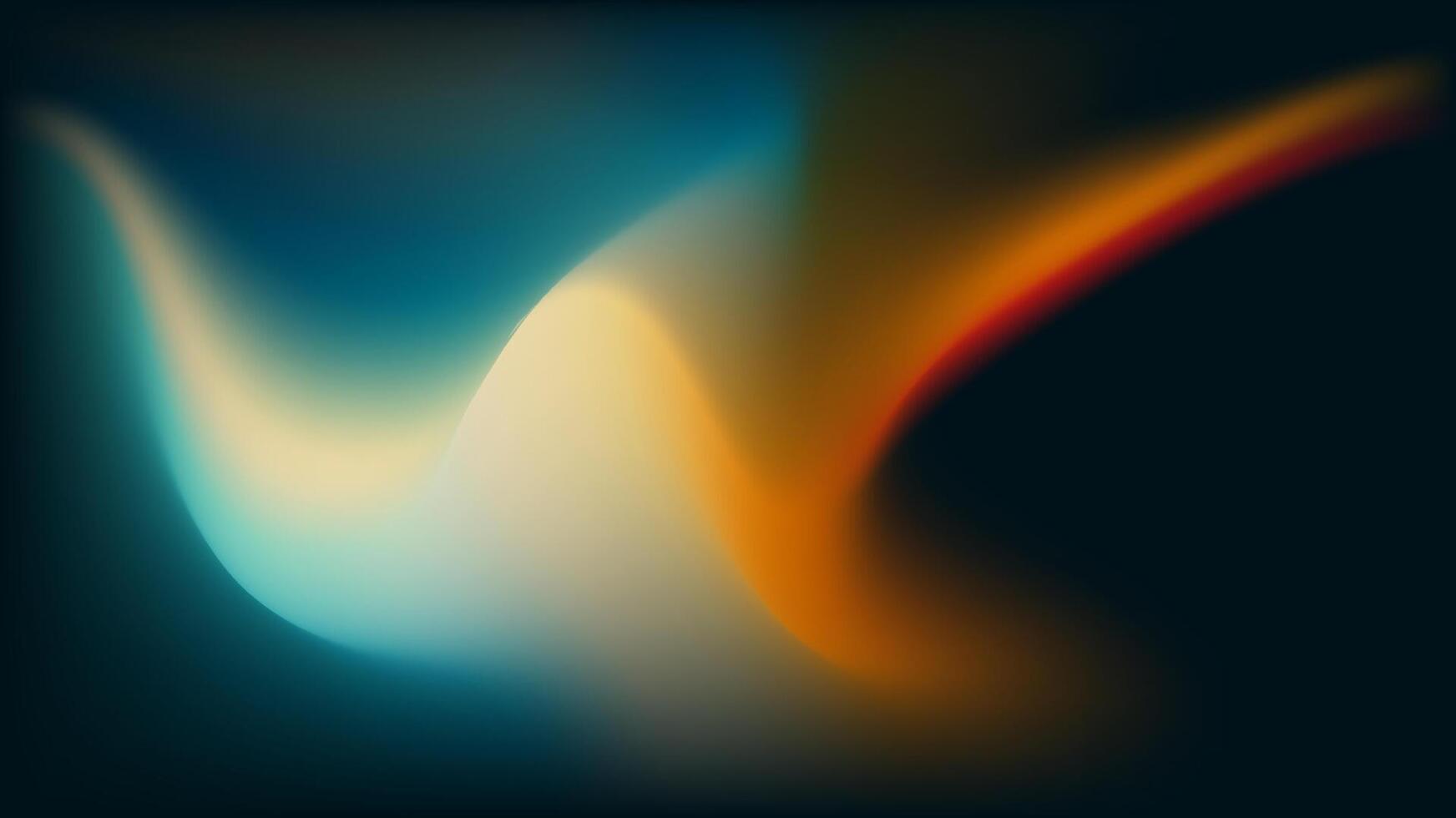 Vibrant Abstract Waves of Color on a Dark Background vector