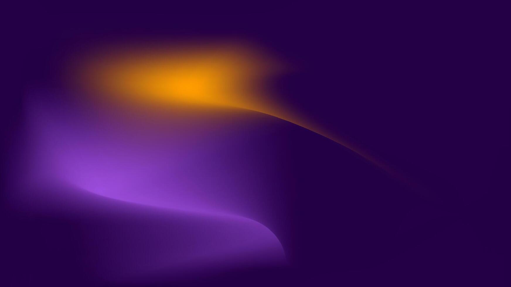 Vibrant Abstract Waves of Orange and Blue on Deep Purple Background vector