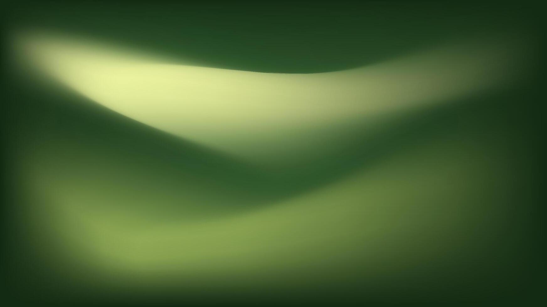 Lush Green Abstract Waves with Soft Light and Gradient Effects vector