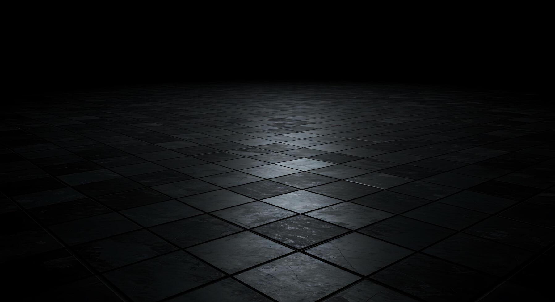 Black floor with a dark background photo