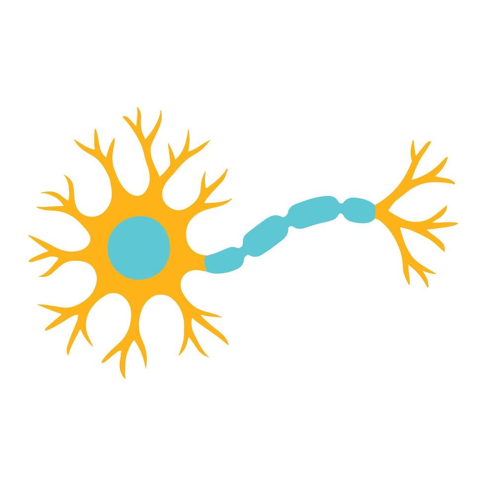 Neuron Cell illustration, Neuron Cell science isolated, science department clipart , scientist Design Sublimation vector