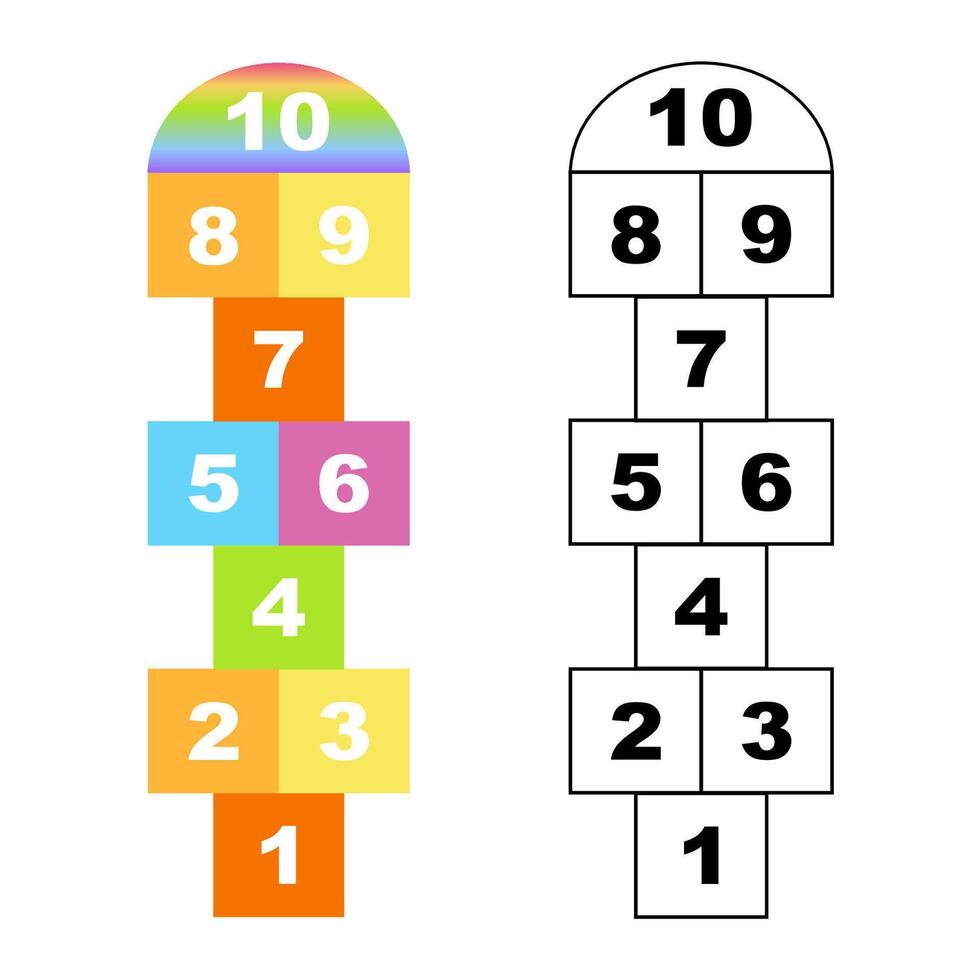 classic children's game. illustration vector