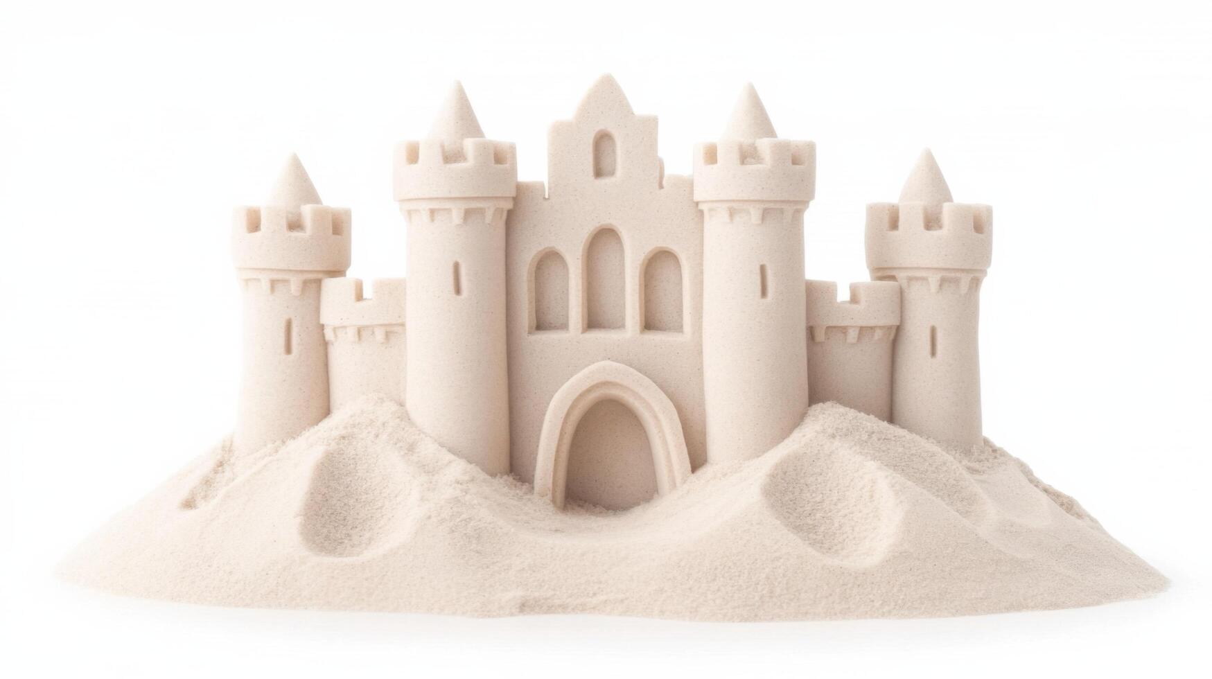 Majestic Sand Castle A Perfect Beach Day Creation photo