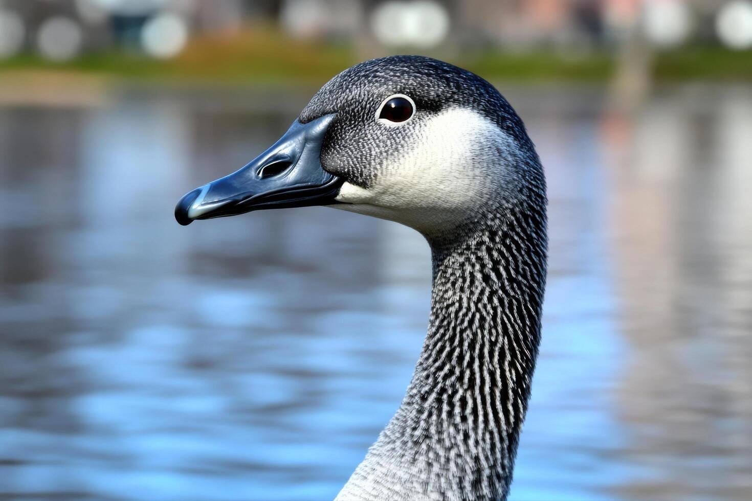 of a Majestic Goose by the Water photo