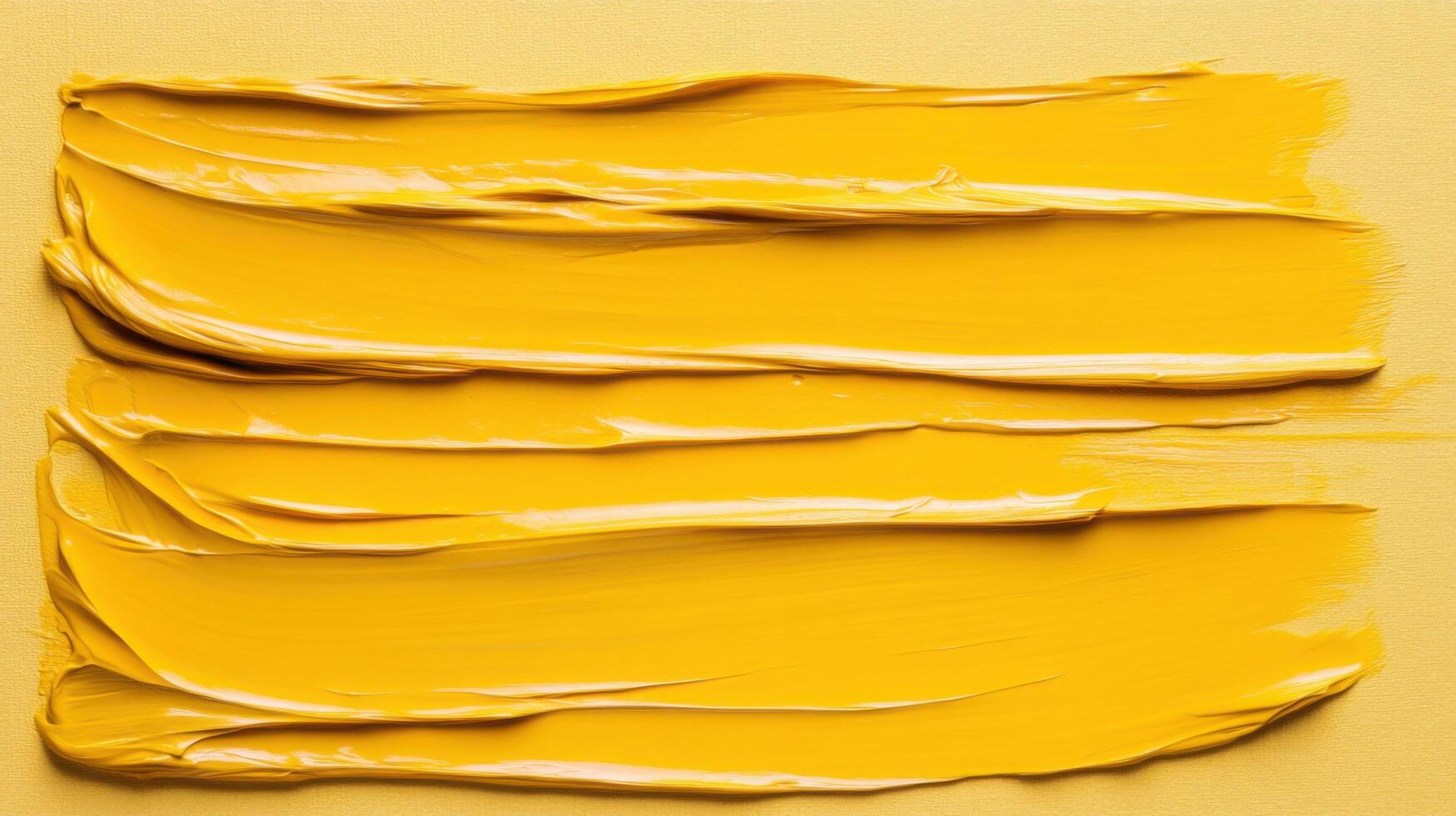 Stunning Yellow Abstract Brushstrokes Painting A Vibrant Expression of Color and Texture photo