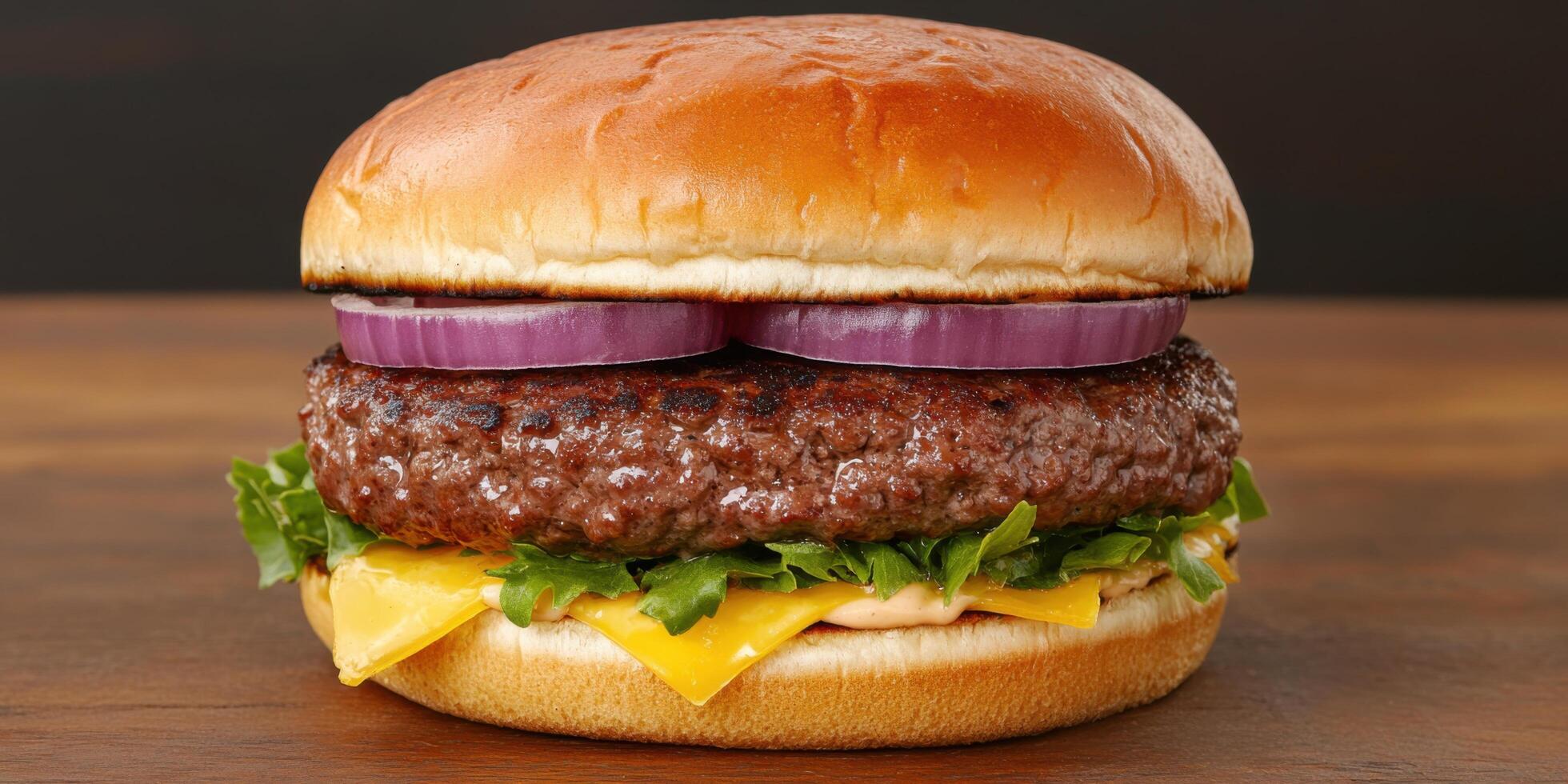 Mouthwatering Gourmet Cheeseburger A Culinary Delight photo