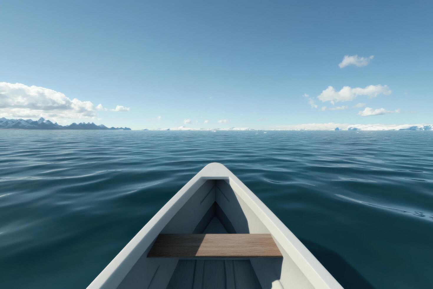 Arctic Adventure A Tranquil Boat Trip through Majestic Landscapes photo