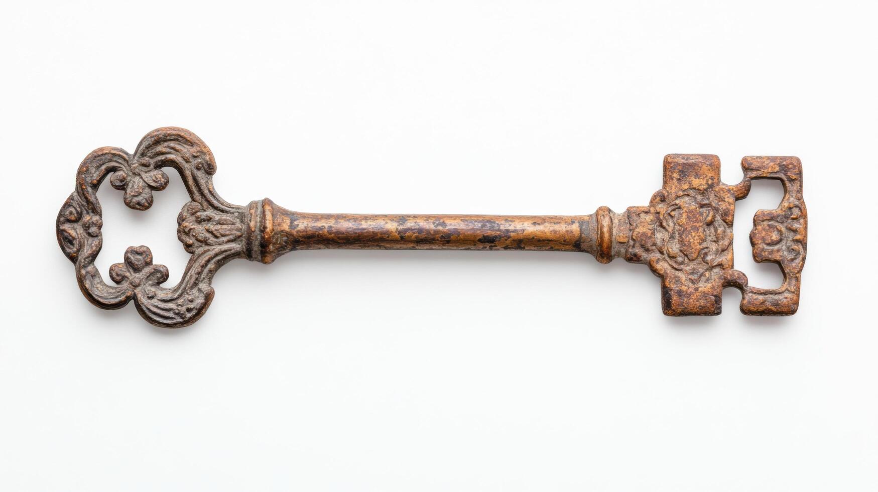Vintage Ornate Rusty Key A Glimpse into History photo