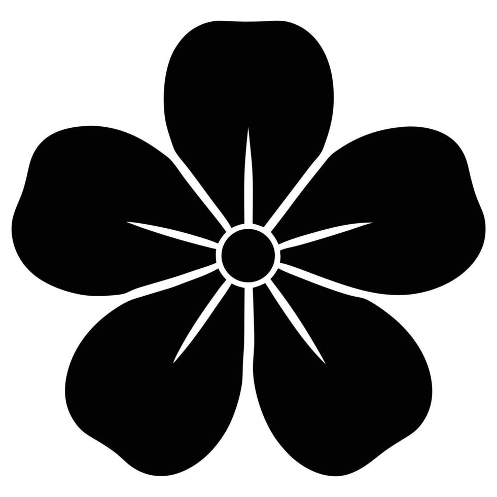 Anemone flower a dark center vector