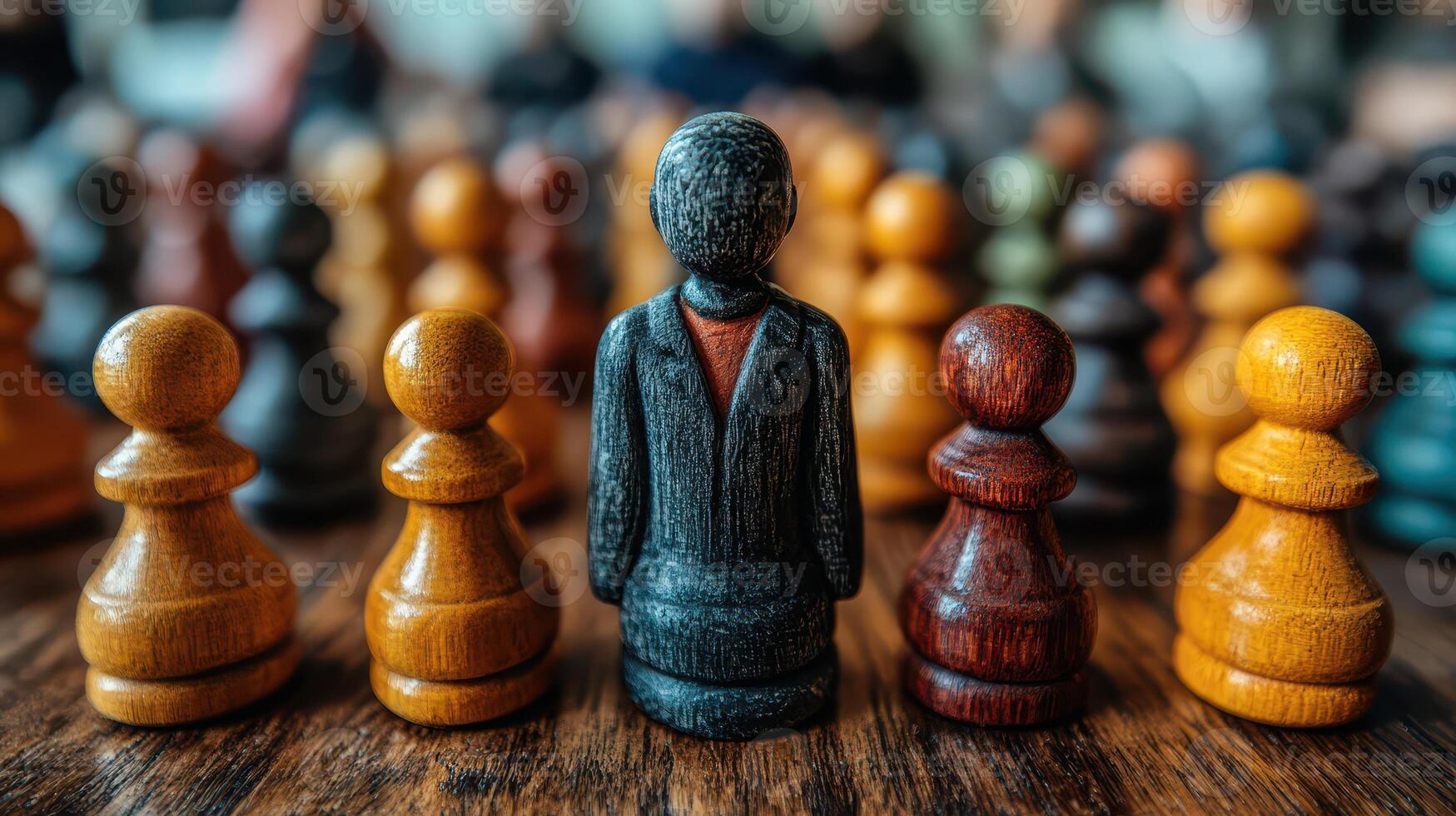 Strategic chess gathering photo