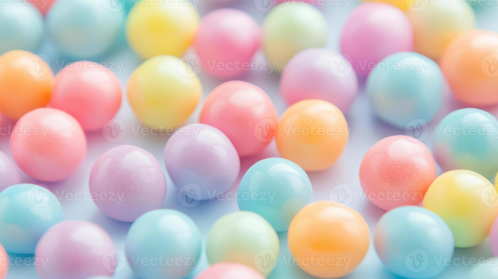 Colorful pastel candy balls in various shades photo