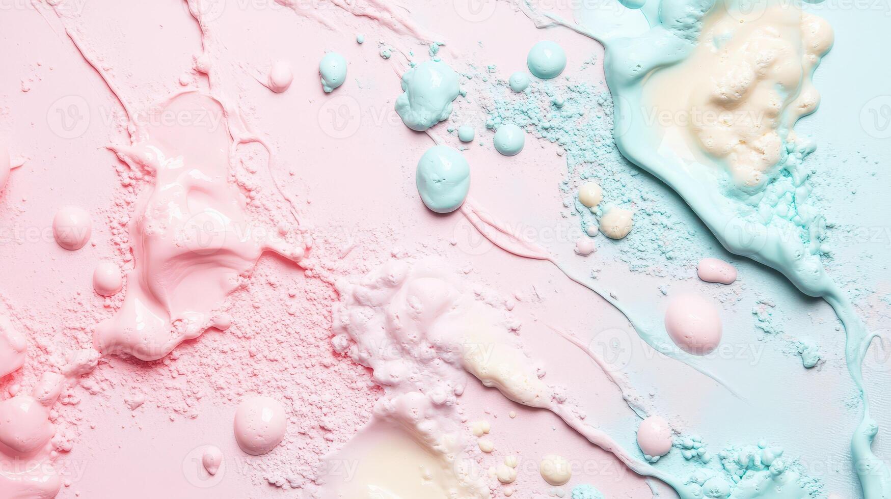 Swirls of pastel colors on a soft background photo