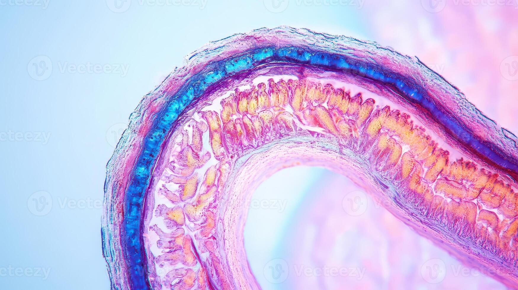 Microscopic view of human artery photo
