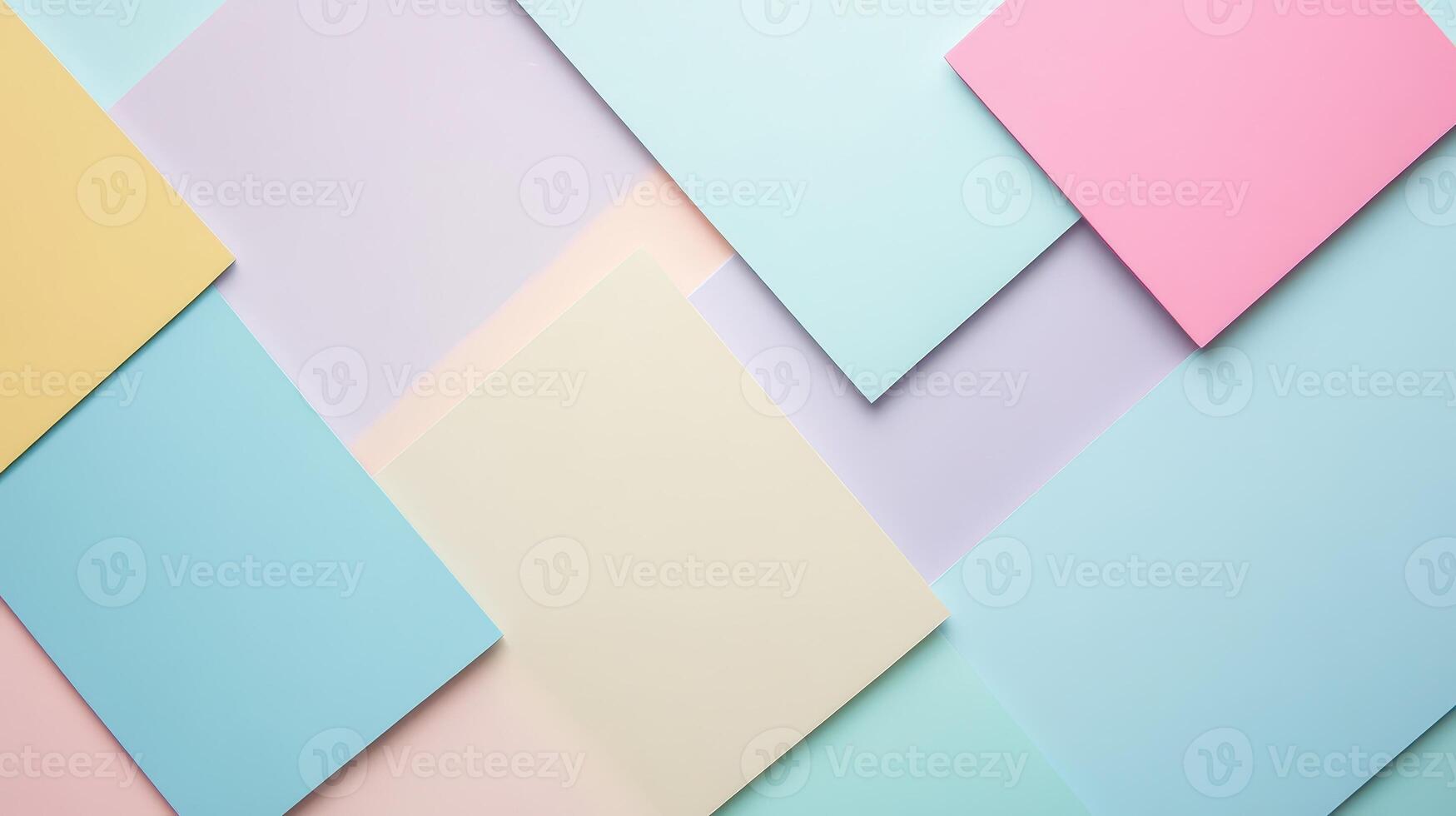 Colorful sheets of paper in various pastel shades photo