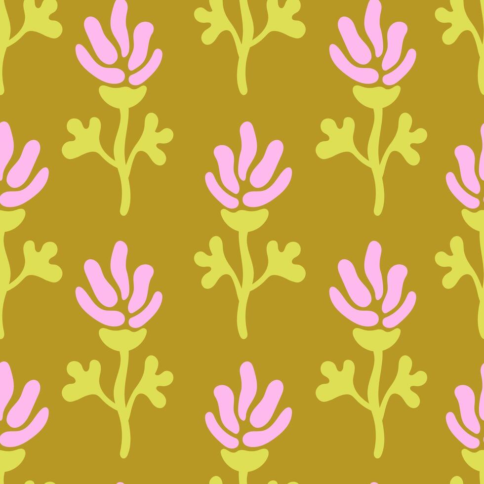 Minimal Clover Seamless Pattern vector