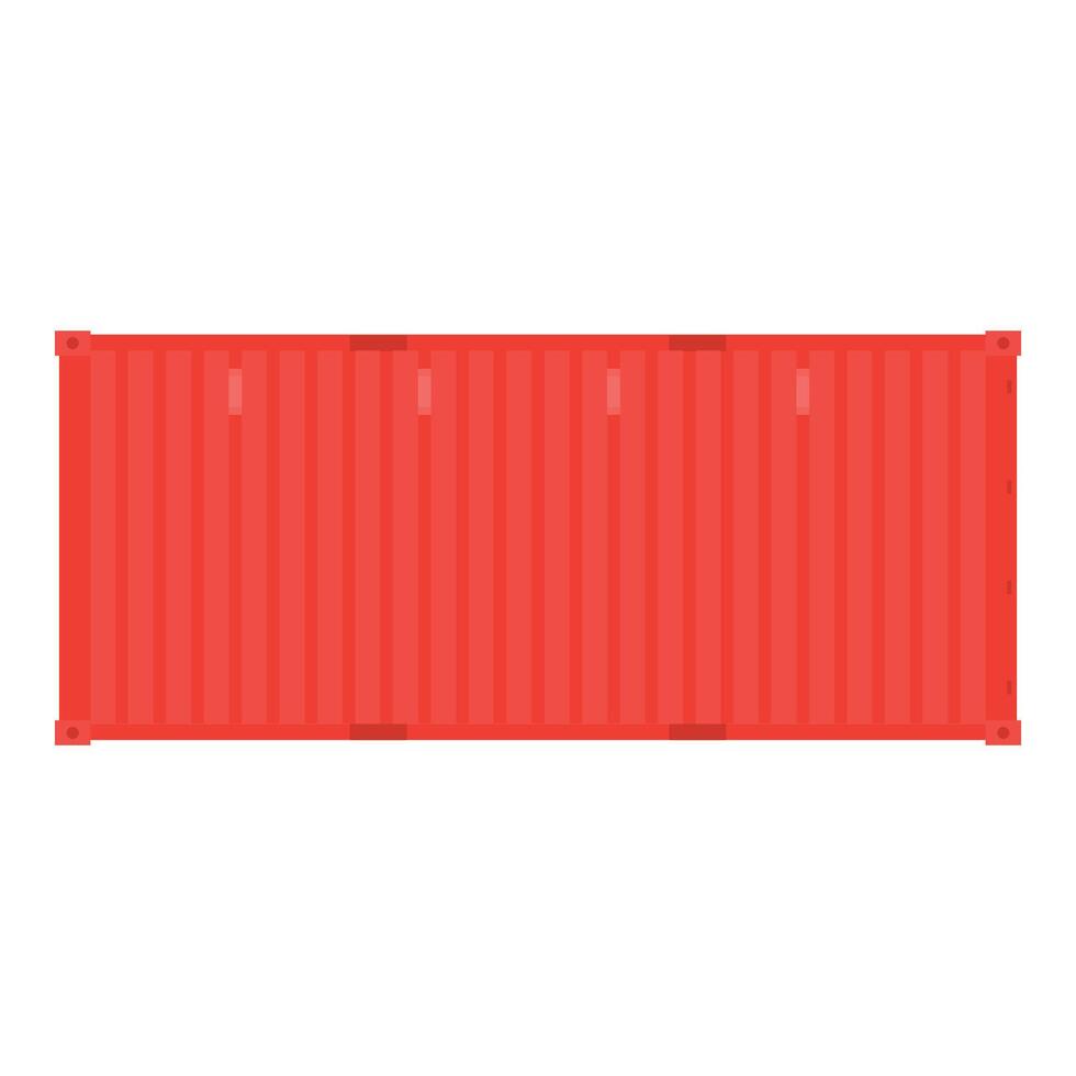 Container Flat Illustration. Clean Icon Design Element on Isolated White Background vector